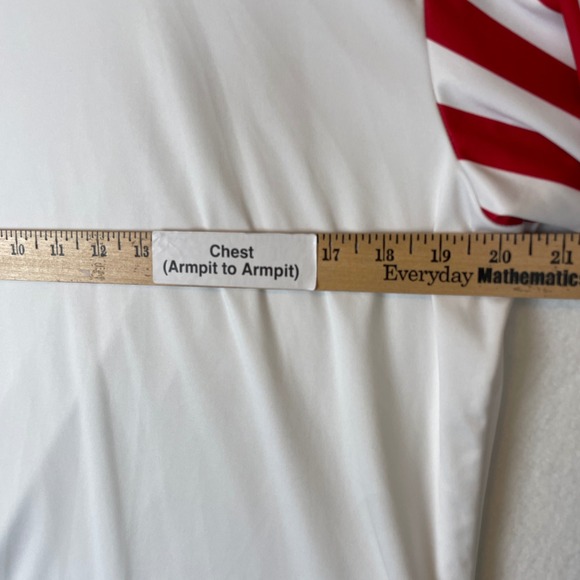 Columbia PFG Men's M/M White Long Sleeve American Flag Performance Fishing Shirt - Picture 7 of 7